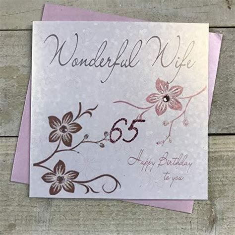 White Cotton Cards Białe Bawełniane Kartki Kwiaty Wonderful Wife 65