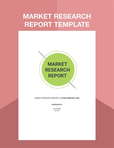 Market Research Templates In Word Free Download