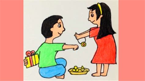 Raksha Bandhan drawing step by step|easy Raksha Bandhan drawing ...