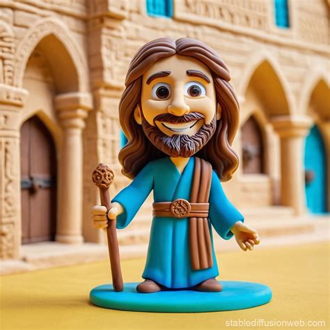 Retro Comic Jesus Christ Action Figure Stable Diffusion Online