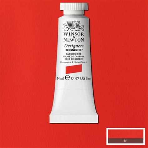 Rouge De Cadmium Gouache Extra Fine Designers Tube Ml Winsor Newton