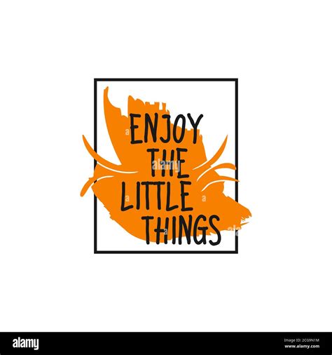 Enjoy The Little Things Hand Lettering Motivational Quote Banner