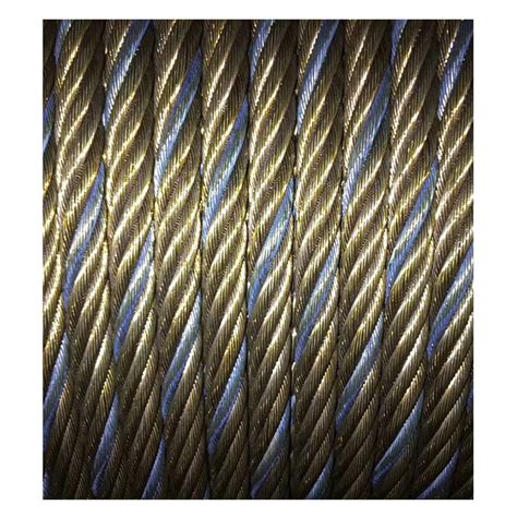 Ungalvanized Steel Wire Rope 6X37 Iwrc One Strand With Blue Colour