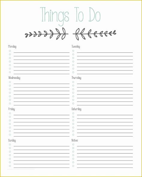 Monthly to Do List Template Free Of Printable "to Do" List ...