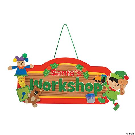 "Santa's Workshop" Sign Craft Kit - Discontinued