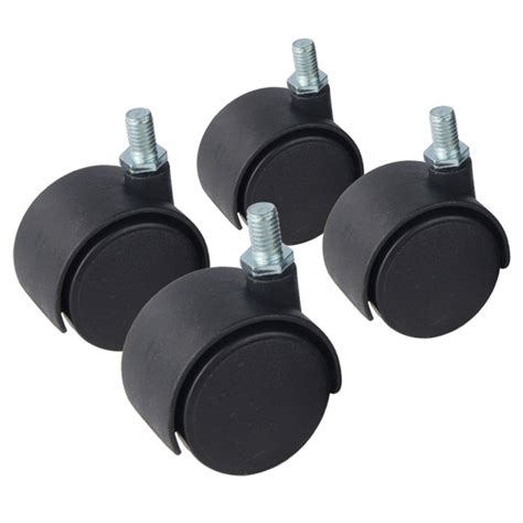 Buy 4X Furniture Castor Wheels Nylon Plastic Replacement Caster Swivel