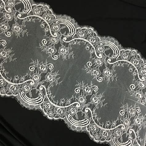 40 300CM Per Piece Latest Lovely Eyelash Lace Trim White Lace Trim