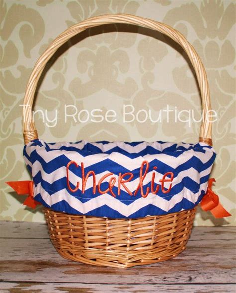 Personalized Easter Basket Liner Boy Stripe Etsy Easter Basket