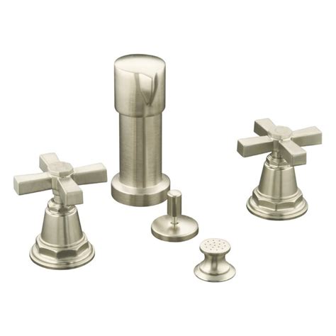 Kohler Pinstripe Vibrant Brushed Nickel Vertical Spray Bidet Faucet At