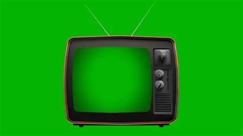 Retro Old TV with Green Screen | Stock Video | Pond5