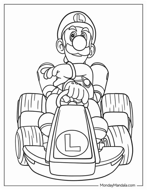 Dibujos De Mario Kart Para Colorear Vsun