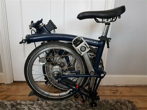 Brompton M3L Tempest Blue 2021 Excellent ConditionWith Front Back