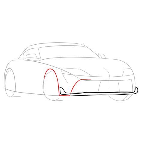 How To Draw A 2020 Toyota Gr Supra A90 Mk 5 Sketchok