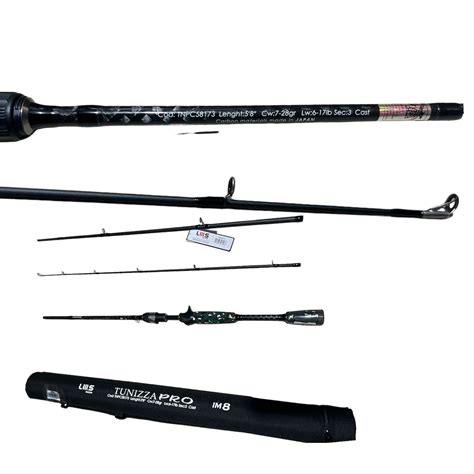 Vara Lumis Tunizza Pro 5 8 17 Libras 3 Partes Rota Fishing