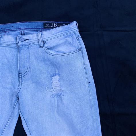 Armani Exchange Mens Blue Jeans Depop