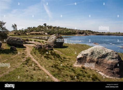 Sunny Day In The Rocky Area Next To The Pond Of The Natural Monument Of