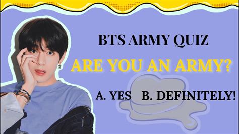 Bts Army Quiz Are You An Army Youtube