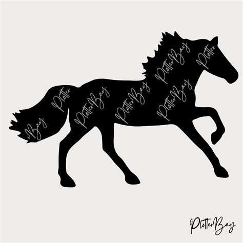 Haflinger Svg Haflinger Galoppierend Silhouette Pferde Svg Etsy De