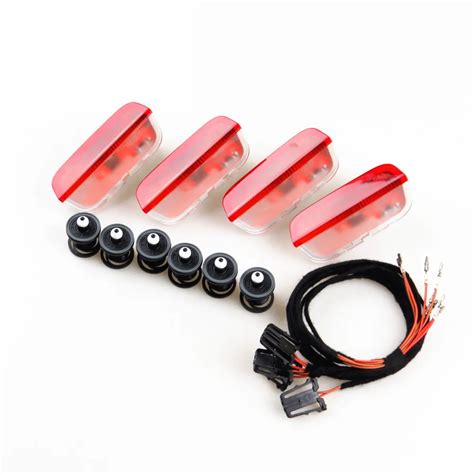 Tuke Set Car Door Warning Light Interior Lamp Cable Kit For Vw Golf