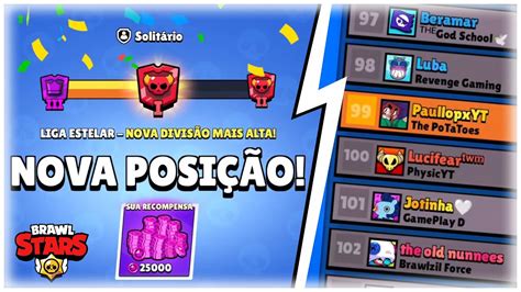 DIVISÃO LENDÁRIA Top 100 no Brawl Stars Brasil YouTube