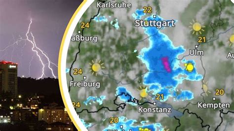 Nach Sommer Sturm Poly Heftig Hitze Trifft Baden W Rttemberg