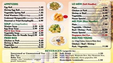 Green Tea Chinese Drive Thru Menu Waukegan Il Checkle