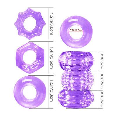 Crystal Stretchy Thick Male Penis Enhancer Prolong Delay Sex Cock Ring