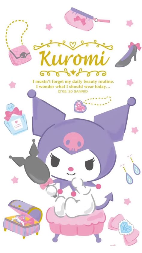 ปกพนโดย APOAME ใน Kuromi BG การออกแบบตวละคร วอลเปเปอรการตน