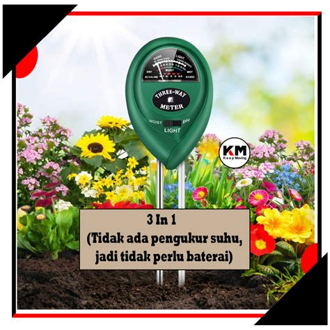 Jual Km Ph Meter Tester Tanah Soil Moisture Analyzer Sunlight Tester