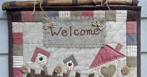 Ullas Quilt World Quilted Welcome Wall Hanging