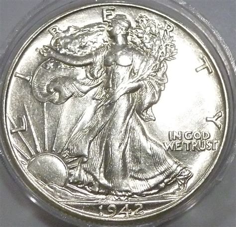 1942 P Walking Liberty Half Dollar In Uncirculated Grade 101 33