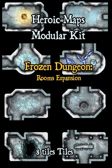 Heroic Maps Modular Kit Frozen Dungeon Rooms Expansion Heroic Maps