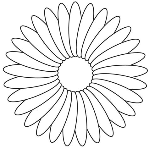 Flower Petals Coloring Pages At Getdrawings Free Download