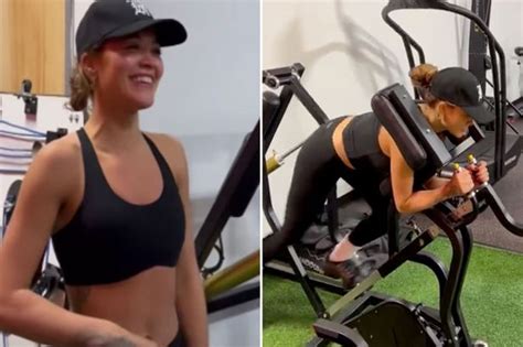 Rita Ora Showcases Washboard Abs As She Tugs Up Top In String Bikini For Racy Snaps Daily Star