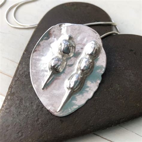 Silver Seed Pod Pendant Folksy