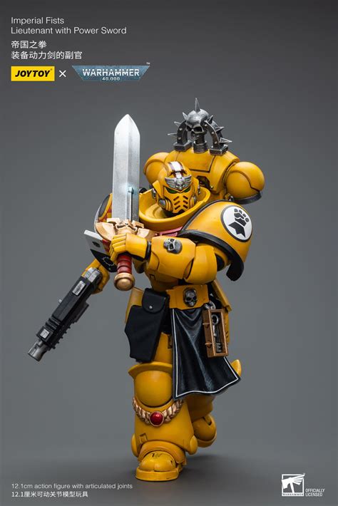 Joytoy Wh K Imperial Fists Lieutenant With Power Sword Joytoy Figure