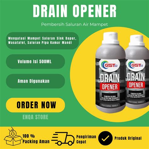 Jual Anti Sumbat Drain Opener Cairan Pembersih Saluran Air Mampet Ml