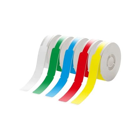 5 Roll Label Maker Tapes Sticker For Office Wire 5 Colors Cable Label