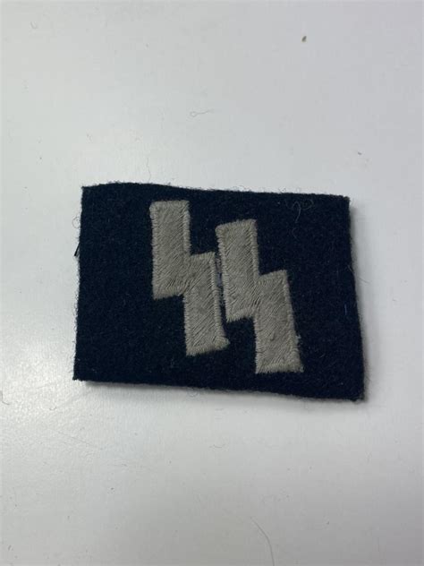 Chase Militaria Reproduction Ww German Waffen Ss Collar Tab