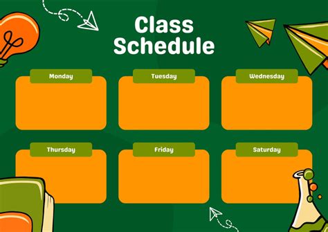 Page 19 Free Printable Class Schedule Templates To Customize Canva