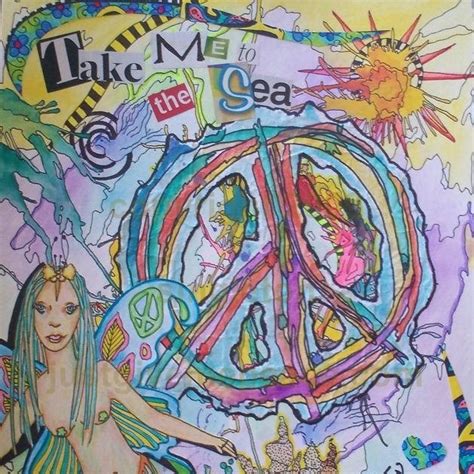 Just Give Me Peace Singleton Hippie Art The Psychedelic Sea The Original