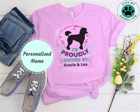 Poodle Shirt Personalized Poodle Shirt Poodle Mom Customized Dog