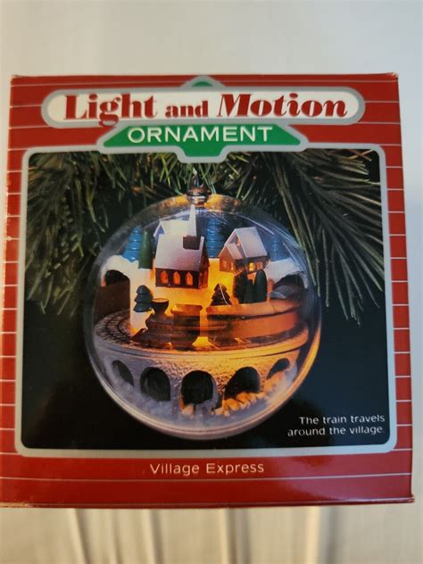 Hallmark Light Motion Christmas Ornament 1986 Village Express