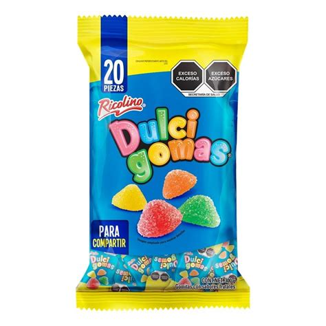 Gomitas Ricolino Dulci Gomas Con Sabores Frutales 20 Pzas 300 G Walmart