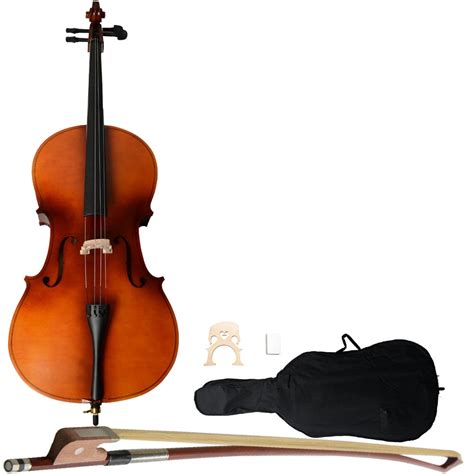 segmart student cello  acoustic cello  soft case bow rosin
