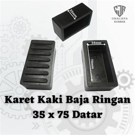 Jual Karet Kaki Baja Ringan Datar 35x75 Alas Kaki Meja Kursi Rak Besi