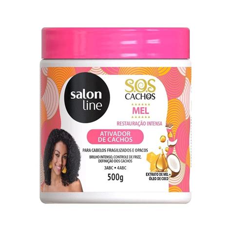 Linha Tratamento SOS Cachos Salon Line Ativador De Cachos Mel