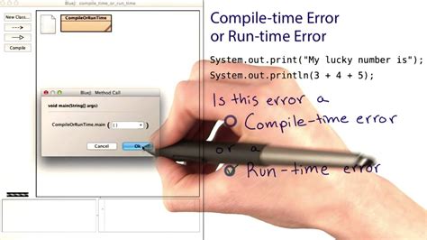 Compile Time And Runtime Errors Intro To Java Programming Youtube