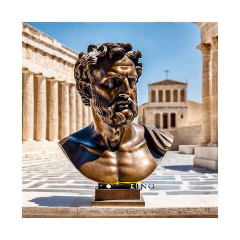 ancient greek bust sculpture bronze  aongking art sculpture