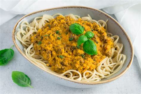 Schnelle Kürbis Bolognese Histaminarm Laktosefrei Glutenfrei Fruktosearm